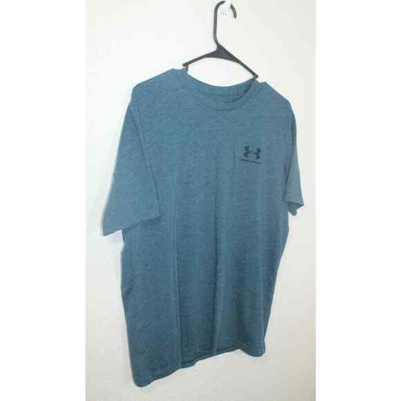 UNDER ARMOUR Women's Medium RUN T-Shirt, Blue, Polyester, Loose Heatgear TEE - Picture 9 of 9